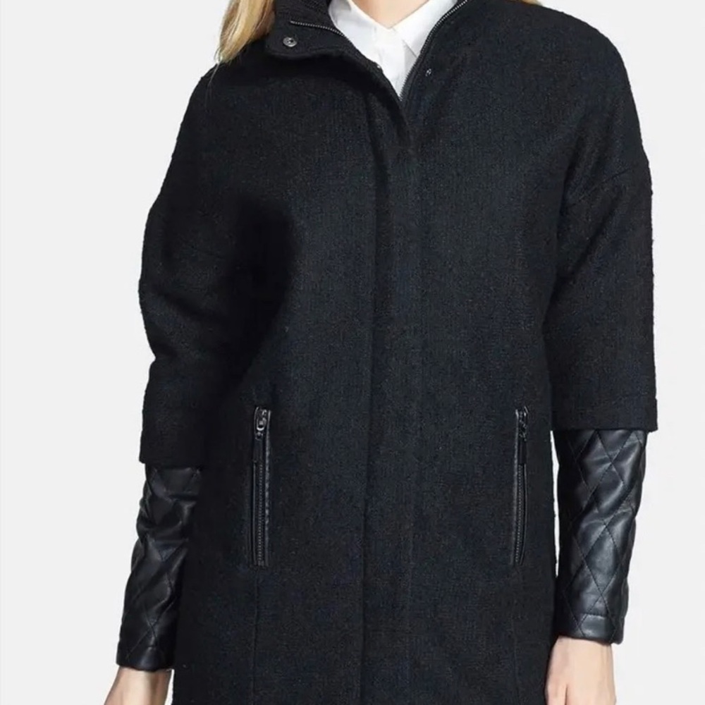 Vince Camuto - Winter Jacket with Leather Sleeves